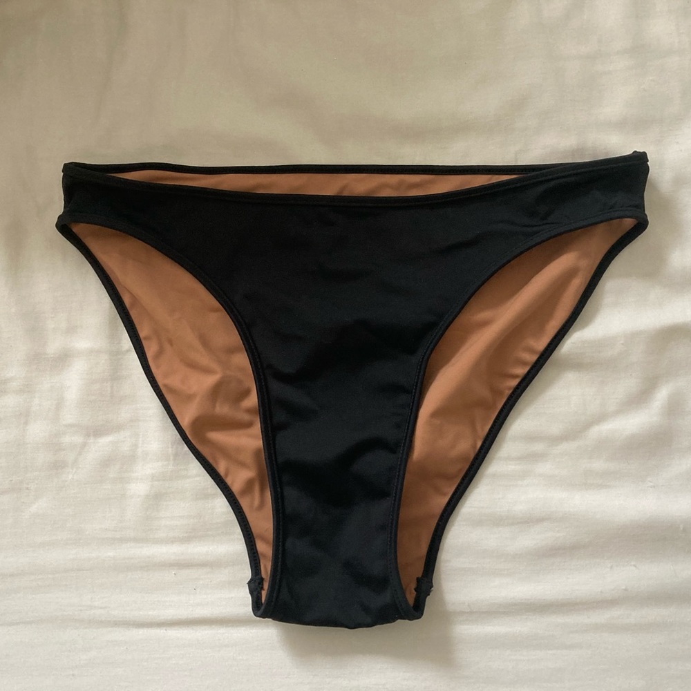 Nu Swim High Cut Bottom Black NWOT